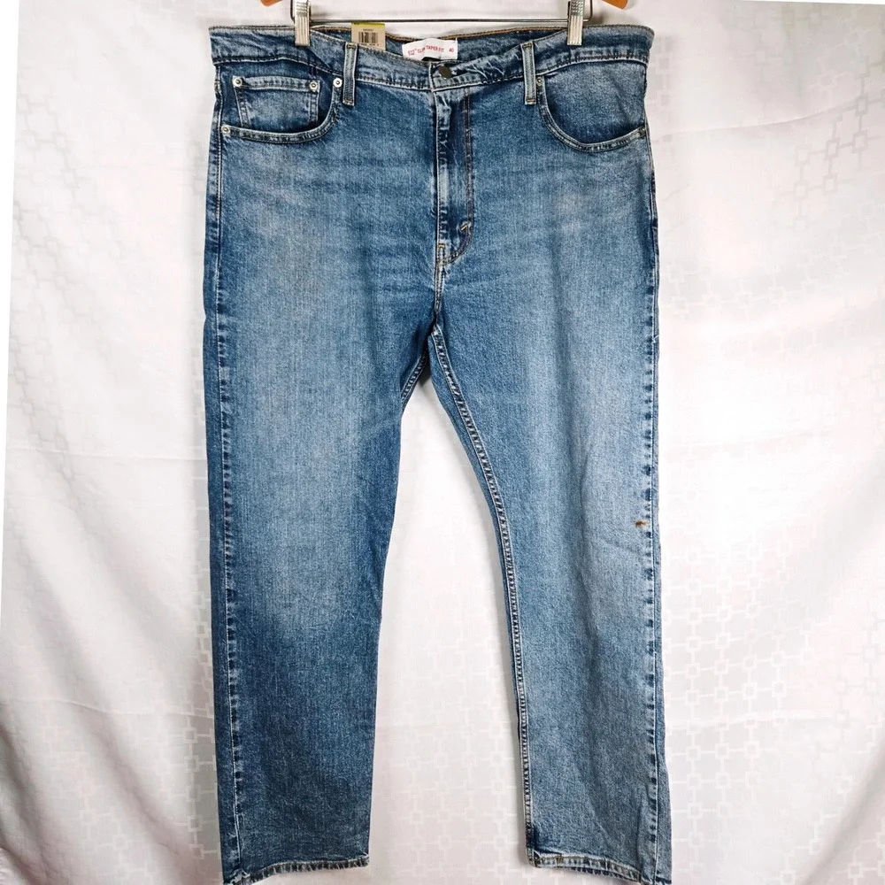 Levis 512 Slim Taper Fit Jeans Mens 40x30 Medium Wash Blue Stretch NWT